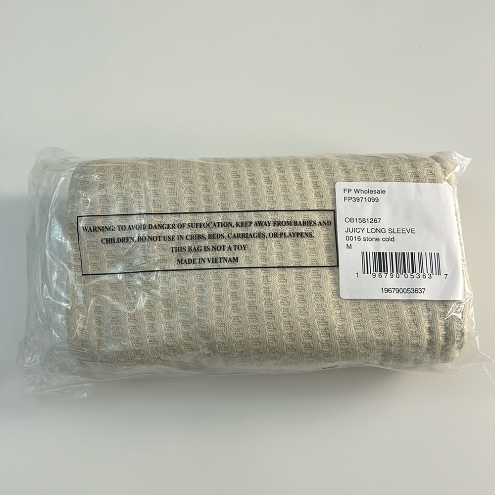 Free People Juicy Long Sleeve Cowl Neck Oversized Beige Sweater Sz L,M,S,XS,NWT - Picture 8 of 11